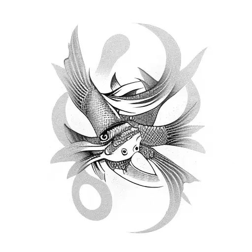 Koi Fish tattoo design idea