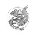Koi Fish tattoo design idea