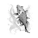 Koi Fish tattoo design idea