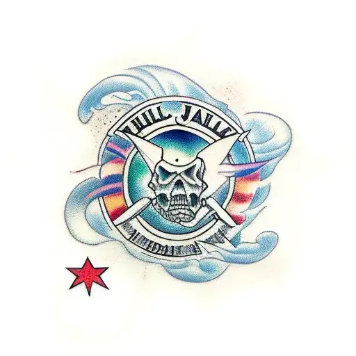 hill tattoo design idea