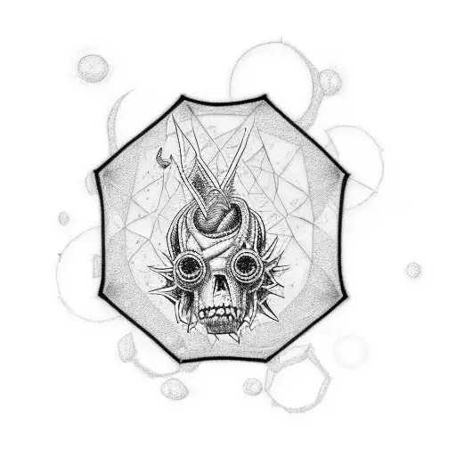 Rick Sanchez punk rock portal tattoo design idea