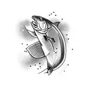 trout tattoo design idea