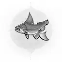 trout tattoo design idea