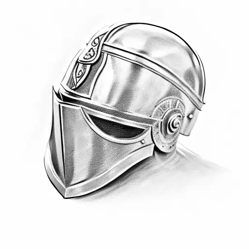 knight helmet tattoo designs