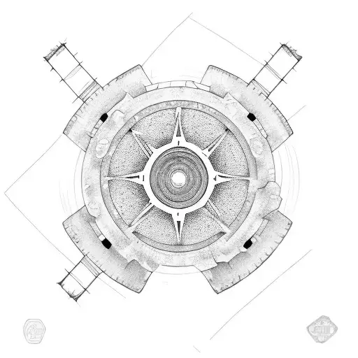 gears tattoo design idea