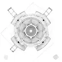 gears tattoo design idea