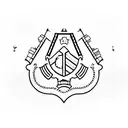 Military, corporal, minimal, 3 7 1 numbers tattoo design idea