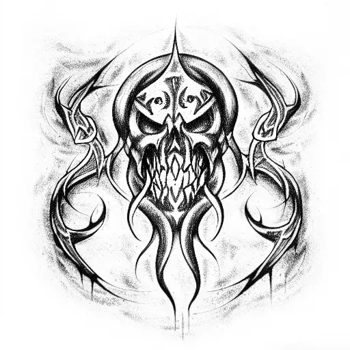 Dark Mark Death Eaters tattoo design idea