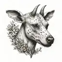 wishbone tattoo design idea