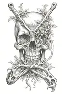 wishbone tattoo design idea