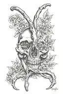 wishbone tattoo design idea