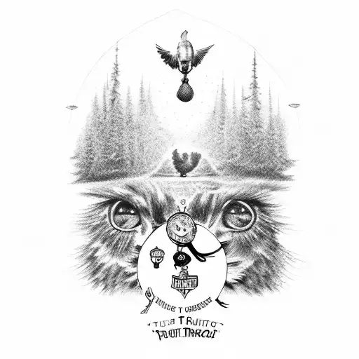 Harley davidson, Tree, Bluebird, Trust me I'm a Doctor, Bear, CBJ, Cat Eye, OJH, GCH tattoo design idea