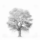 Oak Tree tattoo design idea