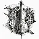 cello tattoo tattoo design idea