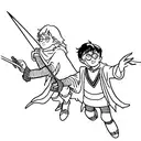 harry potter with peter pan tattoo design idea