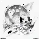 Moon tattoo design idea