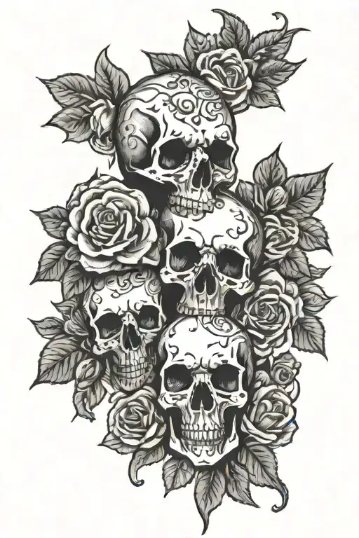 till death do us part tattoo design idea