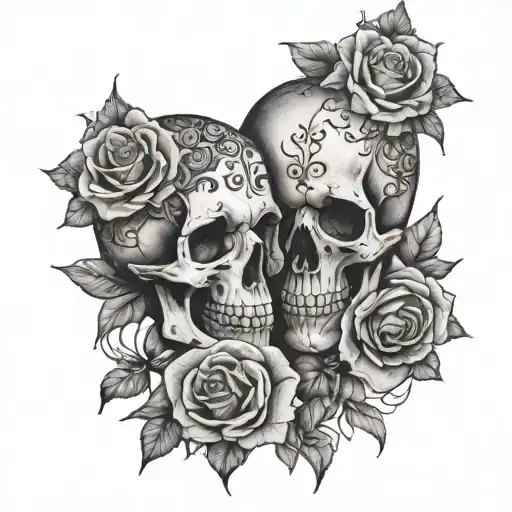 till death do us part tattoo design idea