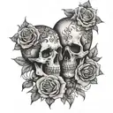 till death do us part tattoo design idea