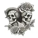 till death do us part tattoo design idea