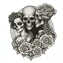 till death do us part tattoo design idea