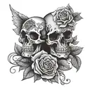 till death do us part tattoo design idea