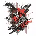 Oil tycoon getting screwed by tax authorities tattoo design idea