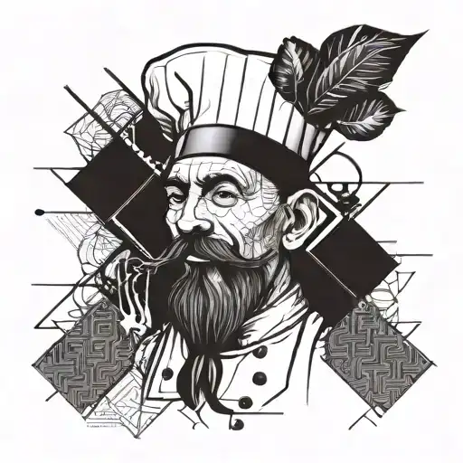 chef tattoo design idea