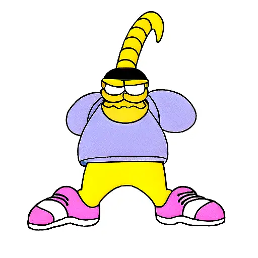 Homer Simpsons x extra terrestre  tattoo design idea