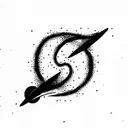 blackhole from interstellar tattoo design idea