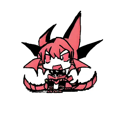  Yu-Gi-Oh Monster dragon red and black tattoo design idea