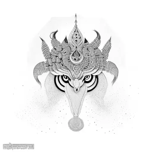 trishool with cobra and damru tattoo design idea