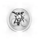 cycling sport tattoo design idea