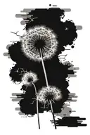 Dandelion tattoo design idea