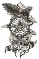 LED zeppelin logos tattoo design idea