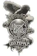 LED zeppelin logos tattoo design idea