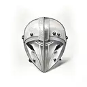 hoplite helmet tattoo design idea
