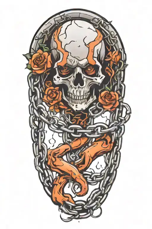 break free from the chains that bind you   tattoo design idea