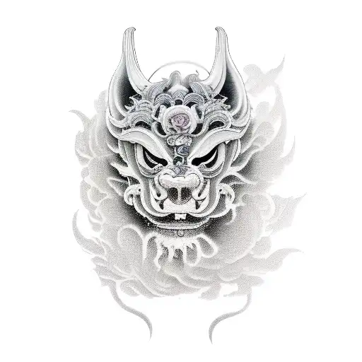 Foo Dog tattoo design idea