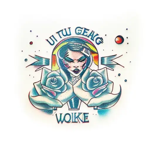 I just wanna wake up smoke some weed and bake up tell my girl to link up i just wanna have some fun today tattoo design idea