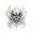 black metal tattoo design idea