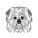 shih tzu dog tattoo design idea