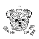 shih tzu dog tattoo design idea