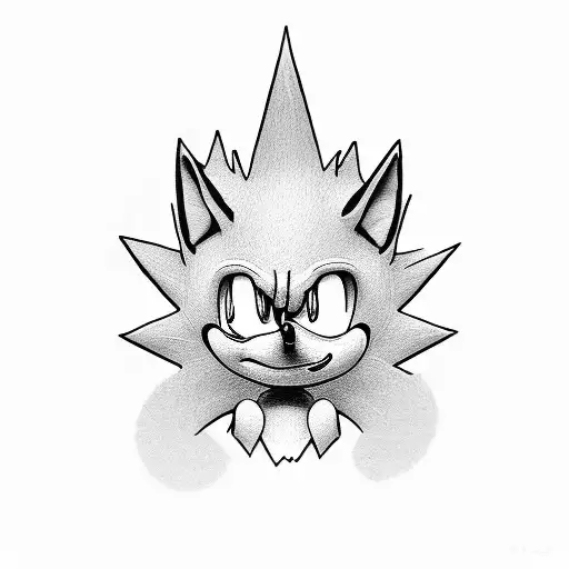 sonic the hedgehog tattoo design idea