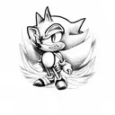sonic the hedgehog tattoo design idea