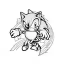 sonic the hedgehog tattoo design idea