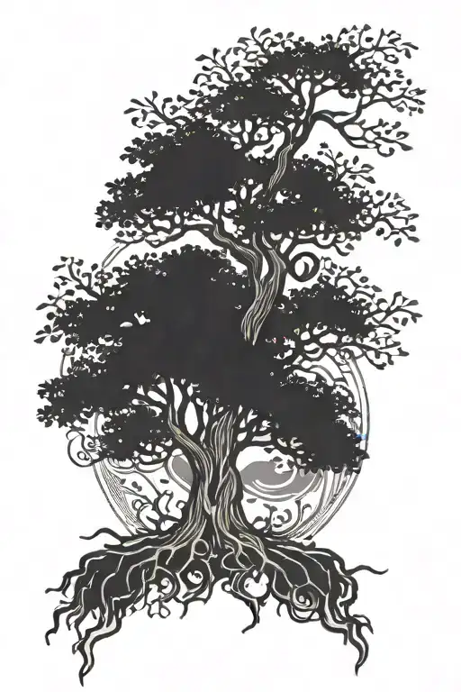 poison tree tattoo design idea