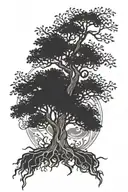 poison tree tattoo design idea