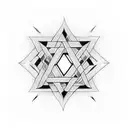 star of david tattoo design idea