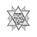 star of david tattoo design idea